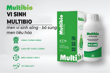 Vi sinh Multibio PLUS - Bổ sung enzyme tiêu hóa, khử mùi tanh và làm trong nước cho bể cá cảnh 125ml