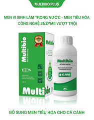 Vi sinh Multibio PLUS - Bổ sung enzyme tiêu hóa, khử mùi tanh và làm trong nước cho bể cá cảnh 125ml