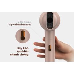 Máy sấy tóc SUNHOUSE SHD2313 - Màu Hồng Be, Công Suất 1000W, Gập Gọn, 2 Tốc Độ và 3 Mức Nhiệt - Sản Phẩm Thiết Yếu Cho Tóc Bạn