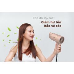 Máy sấy tóc SUNHOUSE SHD2313 - Màu Hồng Be, Công Suất 1000W, Gập Gọn, 2 Tốc Độ và 3 Mức Nhiệt - Sản Phẩm Thiết Yếu Cho Tóc Bạn