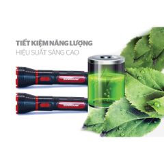 Đèn Pin Tay Cầm Sunhouse SHE-4111 - Đèn Pin Cỡ Lớn Đen Đỏ LED 1W - Nguồn Sáng Mạnh, Thời Gian Sạc 12-15 Giờ, Sử Dụng 1 Giờ Sáng Mạnh 4 Giờ Yếu
