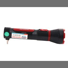 Đèn Pin Tay Cầm Sunhouse SHE-4111 - Đèn Pin Cỡ Lớn Đen Đỏ LED 1W - Nguồn Sáng Mạnh, Thời Gian Sạc 12-15 Giờ, Sử Dụng 1 Giờ Sáng Mạnh 4 Giờ Yếu