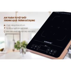 Bếp Hồng Ngoại Cảm Ứng SUNHOUSE SHD6015 - Công Suất 2000W, Chế Độ Nấu Xào Nướng, Kính Cường Lực Siêu Bền, Hẹn Giờ, Khóa Trẻ Em