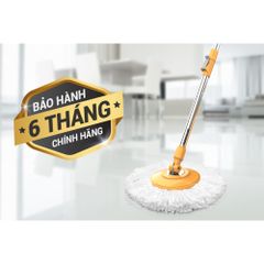 Cây Lau Nhà Microfiber Xoay 360 Độ SUNHOUSE KS-MO350I - Tiện Lợi, Độ Dài Điều Chỉnh, Dễ Dàng Vệ Sinh Các Góc Khuất