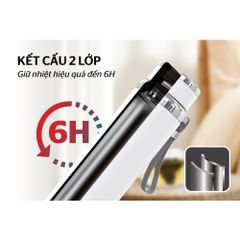Bình Giữ Nhiệt Inox SUNHOUSE 720ml Flexi - Thiết Kế Sang Trọng, Chất Lượng Cao, Duy Trì Nhiệt Tối Ưu