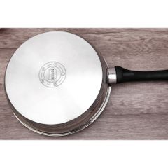 Chảo cạn Inox 5 đáy 26cm SUNHOUSE IN26M4