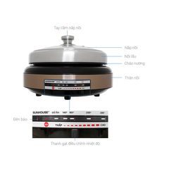 Lẩu điện 4L SUNHOUSE SHD4526