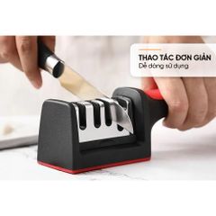 Mài Dao Kéo Cầm Tay 4 Rãnh SUNHOUSE KS-SH4 - Dụng Cụ Bếp Tiện Lợi, Lưỡi Thép Hợp Kim, Chất Liệu Nhựa PP Chắc Chắn