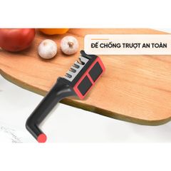 Mài Dao Kéo Cầm Tay 4 Rãnh SUNHOUSE KS-SH4 - Dụng Cụ Bếp Tiện Lợi, Lưỡi Thép Hợp Kim, Chất Liệu Nhựa PP Chắc Chắn