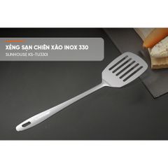Xẻng Sạn Chiên Xào Inox 330mm SUNHOUSE KS-TU330I - Dụng Cụ Bếp Chất Lượng Cao, Thích Hợp Để Nấu Nướng Tiện Lợi