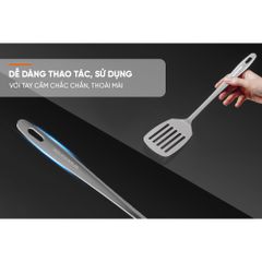 Xẻng Sạn Chiên Xào Inox 330mm SUNHOUSE KS-TU330I - Dụng Cụ Bếp Chất Lượng Cao, Thích Hợp Để Nấu Nướng Tiện Lợi