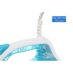 Bàn là hơi nước SUNHOUSE SHD2065 - Công suất 1600W, màu xanh, chế độ phun hơi và nước, bảo hành 12 tháng