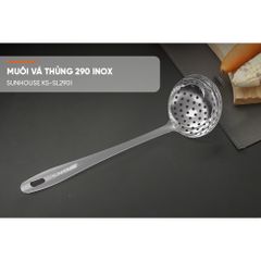Muôi Vá Thủng 290 Inox SUNHOUSE KS-SL290I - Dụng Cụ Nhà Bếp Chất Lượng Cao, Tiện Ích Cho Mọi Gia Đình