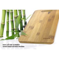 Thớt Tre Tự Nhiên SUNHOUSE KS-CH3522B - Kích Thước 35x22x1.5cm - Đồ Gia Dụng Nhà Bếp Chất Lượng Cao