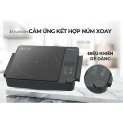 Bếp hồng ngoại hai vòng nhiệt 2200W SUNHOUSE SHD6022