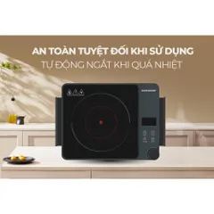 Bếp hồng ngoại hai vòng nhiệt 2200W SUNHOUSE SHD6022