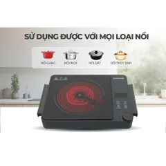 Bếp hồng ngoại hai vòng nhiệt 2200W SUNHOUSE SHD6022
