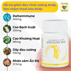 Jointlink Max - Viên Hỗ Trợ Giảm Đau Nhức Xương Khớp, Chống Thoái Hóa, 30 Viên, Sản Phẩm Hữu Cơ Từ IMC