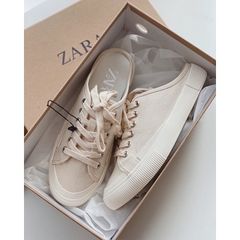 Giày Mules Sục Thể Thao Nữ Đế Bằng 3cm Ailee - Sneaker Basic Đạp Gót Thoải Mái, Thời Trang, Sale Full Box