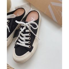 Giày Mules Sục Thể Thao Nữ Đế Bằng 3cm Ailee - Sneaker Basic Đạp Gót Thoải Mái, Thời Trang, Sale Full Box