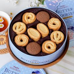 Bánh Quy Hộp Thiếc Bourbon Nhật Bản - Bánh Ngọt Nguyên Chất Kèm Túi Giấy - Quà Tặng Độc Đáo Hạng Sang