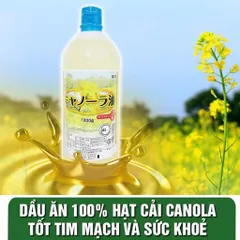 Dầu Ăn Hoa Cải Ajinomoto Nguyên Chất Nhập Khẩu Nhật Bản 1 Lít - Nguyên Liệu Nấu Ăn Tự Nhiên Chất Lượng Cao