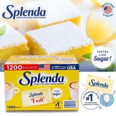 Đường ăn kiêng Splenda Zero Calorie Sweetener 1000 gói - Giải pháp ngọt lành mạnh từ Mỹ, không calo, an toàn cho người tiểu đường