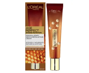 Kem Dưỡng L'Oreal Age Perfect Intense Nutrition - Kem Dưỡng Chống Lão Hóa cho Mặt và Cổ Dưỡng Ẩm Giàu Mật Ong Manuka 40ml