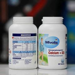 Viên uống bổ sung canxi và D3 Mivolis Calcium D3 Đức lọ 300 viên
