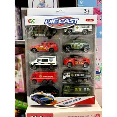 Hộp Đồ Chơi 10 Chiếc Xe Die Cast Super Speed - Mô Hình Xe Hợp Kim Chất Lượng Cao Cho Trẻ Em