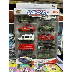Hộp Đồ Chơi 10 Chiếc Xe Die Cast Super Speed - Mô Hình Xe Hợp Kim Chất Lượng Cao Cho Trẻ Em