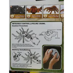 Hộp đồ chơi Con Nhện TARANTULA Điều Khiển Từ Xa - Phát Sáng 9986, Tặng Kèm Pin - Đồ Chơi Hấp Dẫn Cho Trẻ Em