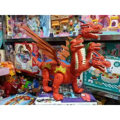 Khủng long 4 đầu có cánh biết đi, biết đẻ trứng, có nhạc và đèn phát sáng 666-4 (tặng kèm pin và giao màu ngẫu nhiên)