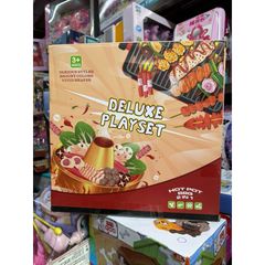 Hộp đồ chơi nấu ăn 2in1 mô hình lẩu và nướng BBQ DELUXE PLAYSET 20D2 - Bộ 118 chi tiết cho bé yêu thích ẩm thực