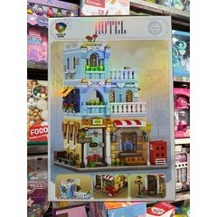 Hộp lê gô lắp ghép mô hình khách sạn HOTEL Streetscape TOWN LIFE 47119