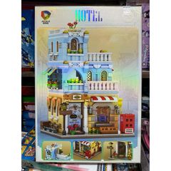 Hộp lê gô lắp ghép mô hình khách sạn HOTEL Streetscape TOWN LIFE 47119