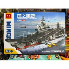 Mô Hình Lắp Ghép Tàu Sân Bay MINGDI 0889 - Đồ Chơi Lego Hấp Dẫn Cho Trẻ Em và Người Đam Mê Ẩm Thực Hàng Hải