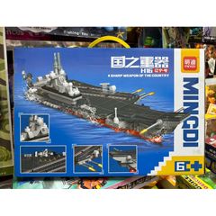 Mô Hình Lắp Ghép Tàu Sân Bay MINGDI 0889 - Đồ Chơi Lego Hấp Dẫn Cho Trẻ Em và Người Đam Mê Ẩm Thực Hàng Hải