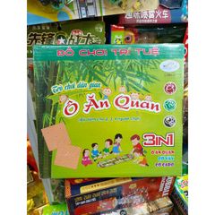Hộp Đồ Chơi Trí Tuệ 3in1 - Ô Ăn Quan, Cờ Vây, và Cờ Ca Rô - Đồ Chơi Giáo Dục Phát Triển Tư Duy Trẻ Em