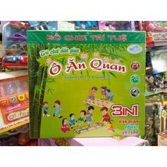Hộp Đồ Chơi Trí Tuệ 3in1 - Ô Ăn Quan, Cờ Vây, và Cờ Ca Rô - Đồ Chơi Giáo Dục Phát Triển Tư Duy Trẻ Em