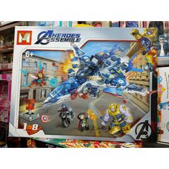 Hộp Lego Lắp Ghép Máy Bay HEROES ASSEMBLE 1221 - Đồ Chơi Xây Dựng Cho Trẻ Em, Mô Hình Chiến Đấu Sáng Tạo