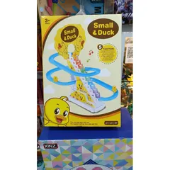Hộp đồ chơi 3 chú vịt leo cầu thang Small Duck - Đồ chơi có nhạc và đèn phát sáng 668-10, quà tặng thú vị cho trẻ em