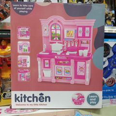 Hộp đồ chơi Tủ Bếp Nấu Ăn Happy Kitchen 818-1 - Có Nhạc và Đèn Sáng, Tặng Kèm Pin - Đồ Chơi Thú Vị Cho Trẻ Em