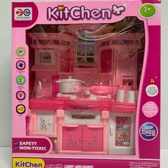 Hộp đồ chơi Tủ Bếp Nấu Ăn Happy Kitchen 818-1 - Có Nhạc và Đèn Sáng, Tặng Kèm Pin - Đồ Chơi Thú Vị Cho Trẻ Em