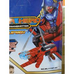 Bộ Đồ Chơi 2in1 Găng Tay Vải và Phụ Kiện Đeo Tay Người Nhện Spider-Man - Đồ Chơi Thú Vị Cho Trẻ Em