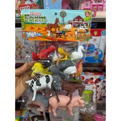 Bộ Đồ Chơi Động Vật MY FARM - Mô Hình 12 Con Thú Nhà Cho Trẻ Em - Đồ Chơi Giáo Dục Sáng Tạo