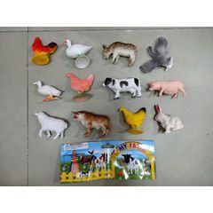 Bộ Đồ Chơi Động Vật MY FARM - Mô Hình 12 Con Thú Nhà Cho Trẻ Em - Đồ Chơi Giáo Dục Sáng Tạo