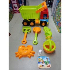 Mô hình Xe ô tô Chở Đồ Chơi Xúc Cát 943-1 - Mô Hình Sưu Tầm Cho Trẻ Em và Người Đam Mê Xe Hơi