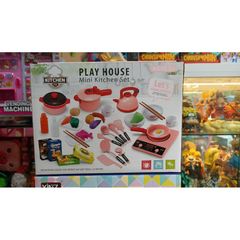 Hộp Đồ Chơi Nấu Ăn PLAY HOUSE - Bếp Từ Có Nhạc và Đèn Phát Sáng Mini Kitchen Set 5752 - Món Quà Tuyệt Vời Cho Trẻ Em