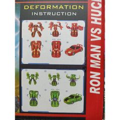 Hộp đồ chơi lắp ghép Robot Biến Hình Avengers - Chơi và Khám Phá Xe Ô Tô Siêu Anh Hùng cho Trẻ Em